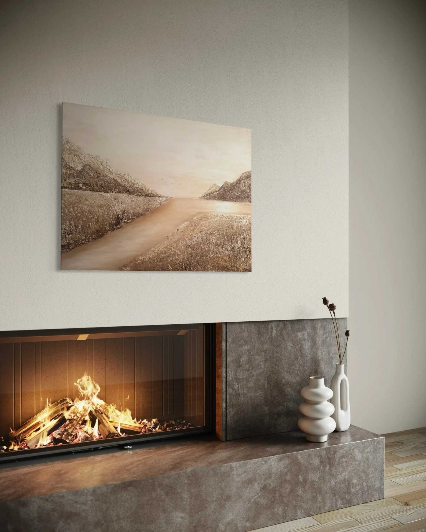 "Horizon" OriginalOriginal painting. 70x90cm
All Original paintings are made with acrylic paint on stretched canvases.
Most of the paint used is from Winsor & Newton to ensure h"Horizon" Original