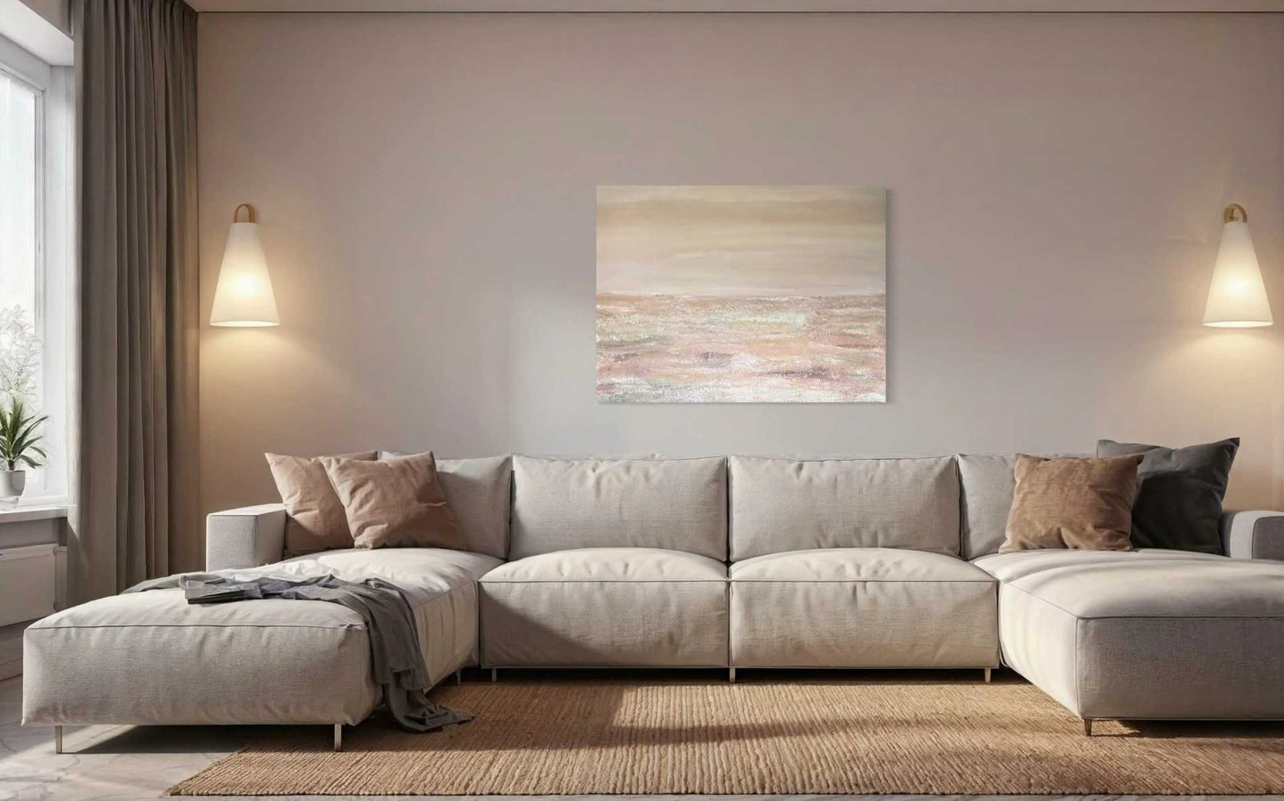 "Ease" OriginalOriginal painting. 90x120cm
All Original paintings are made with acrylic paint on stretched canvases.
Most of the paint used is from Winsor & Newton to ensure "Ease" Original