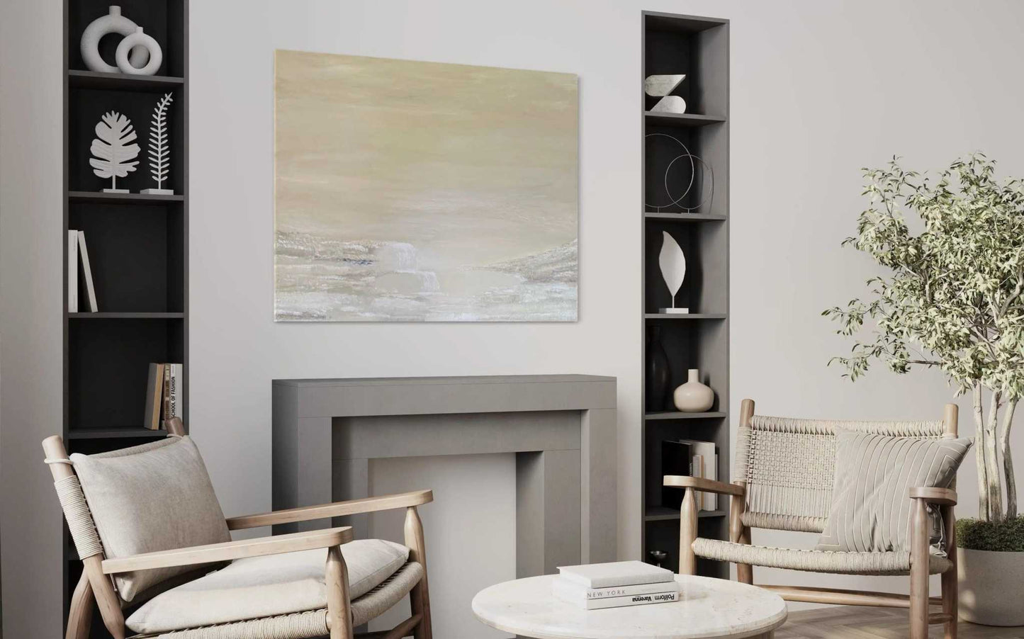 "Mist" OriginalOriginal painting. 80x100cm.
All Original paintings are made with acrylic paint on stretched canvases.
Most of the paint used is from Winsor & Newton to ensure "Mist" Original