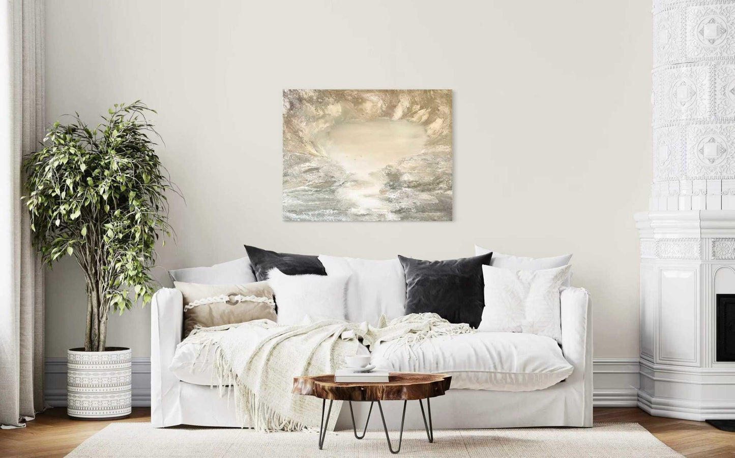 "Haze" OriginalOriginal painting. 70x90cm.
All Original paintings are made with acrylic paint on stretched canvases.
Most of the paint used is from Winsor & Newton to ensure h"Haze" Original