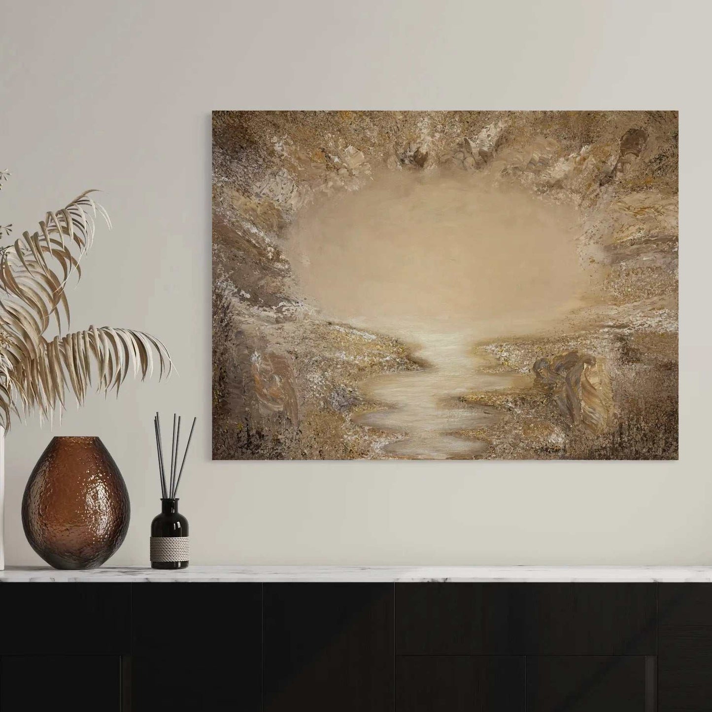"Cream" OriginalOriginal painting. 90x120cm
All Original paintings are made with acrylic paint on stretched canvases.
Most of the paint used is from Winsor & Newton to ensure "Cream" Original